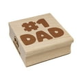 thumbnail image 1 of #1 Dad Number One Father's Day Square Rubber Stamp Stamping Scrapbooking Crafting - Large 2.75in, 1 of 7