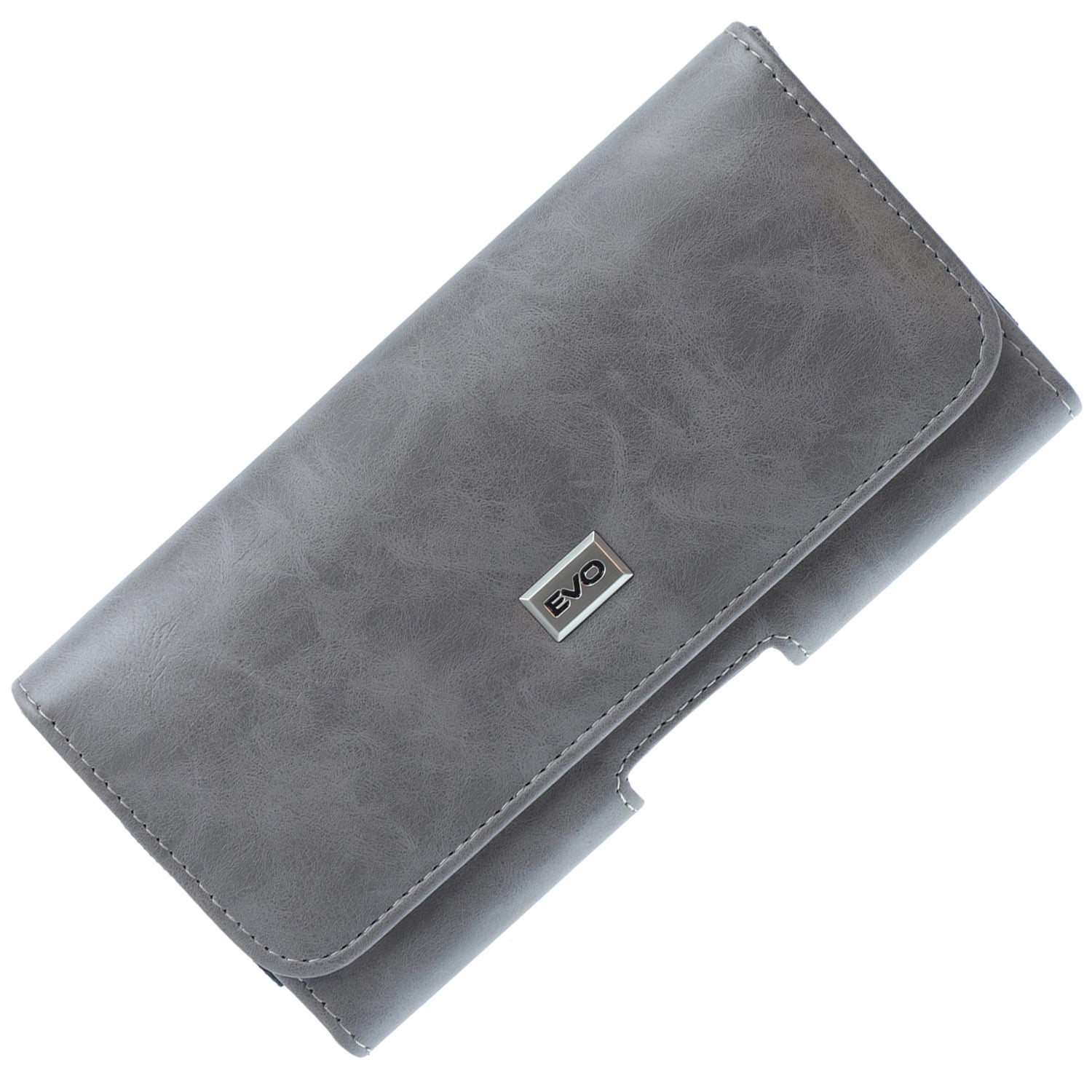 EVO Horizontal Leather Holster with Textured Surface 5.5 Inch - Grey