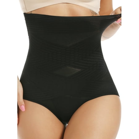 

QRIC Tummy Control Shapewear Panties for Women High Waist Trainer Cincher Underwear Body Shaper Briefs
