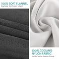 thumbnail image 5 of Uttermara Cooling Thorw Blanket for Hot Sleeper, Double Sided Plush Fleece Throw Blanket for Bed, Couch and Travel, 60"x80", Gray, 5 of 11