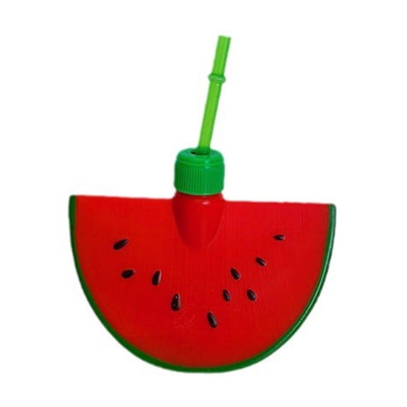 Watermelon Cup With Straw - Fruit Cups With Lid for Parties and Kids for Summer Gatherings and Birthday Decorations Reusable Bottles for Events