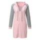 thumbnail image 5 of Vestido Ajustado, Minivestido Ajustado, Vestido Ahuecado, Vestido de Retazos, Jersey de Mujer, Retazos Con Capucha, Ahuecado, Minivestido Ajustado de Manga Larga Odeerbi  ODB115471, 5 of 7