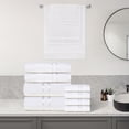 thumbnail image 5 of Dewall Maisons Elegant White 8-Piece Towel Set - Plush ComFort & Superior Absorbency - 100% Cotton - 2 Bath Towels, 2 Hand Towels, 4 Washcloths - Luxurious Bathroom Essentials, 5 of 12
