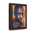 thumbnail image 2 of "Harmony of Hues: Prismatic Portrait of a Man" - Framed Canvas Wrap, 2 of 2