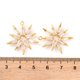 thumbnail image 3 of Brass Micro Pave Clear Cubic Zirconia Pendants Star Real 18K Gold Plated 26x23.7x3.3mm Hole: 1.6mm, 3 of 3