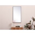 thumbnail image 2 of Home Decorative Modern Metal Frame Rectangle Mirror 14X28" - Grey, 2 of 7