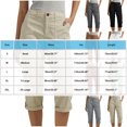 thumbnail image 2 of Fnooota Womens Capri Pants with Pockets, Summer Work Solid Color Casual Womens Capris Gray Size 2XL, 2 of 6