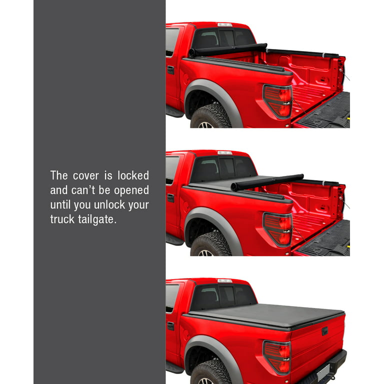 MaxMate Soft Roll-up Truck Bed Tonneau Cover Compatible with 2009