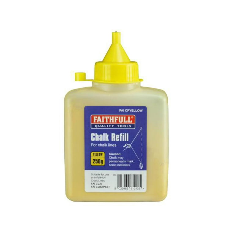 Faithfull - Chalk Powder Yellow 250g