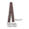 thumbnail image 2 of INSPIRE CHIC Women's Leopard Ribbon Long Skinny Scarf Hairband Waistband Scarf Pink, 2 of 5