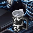 thumbnail image 6 of 40oz Tumbler with Handle and Straw, Vacuum Insulated Stainless Steel Travel Mug, Fits Car Cup Holder, Animal Print, 6 of 6