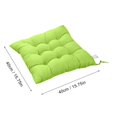 thumbnail image 3 of AuroraX Thick Brushed Office Chair Cushion for Pressure Relieves Tailbone Sciatica Pain Cozy Green Solid Color Seat Cushion for Garden, Patio, Office,Home Chairs 15"x15", 3 of 4