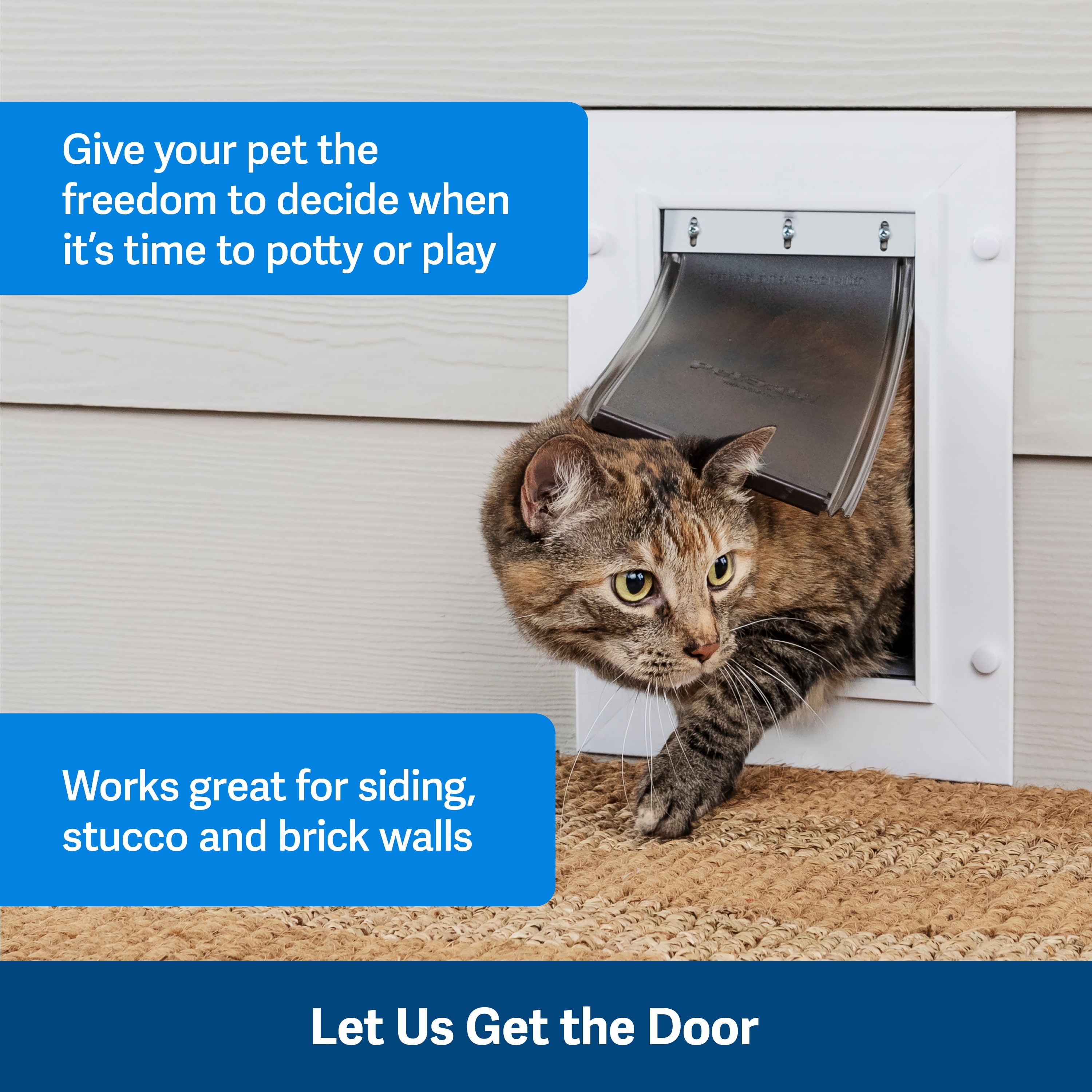 Petsafe wall entry aluminum pet door medium hotsell