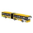 thumbnail image 4 of Autobus Long à Rétrofriction Modèle Objets de Collection Décoratif Autobus Articulé à Deux Sections Jouet orange, 4 of 8