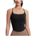thumbnail image 1 of Dagugfen Camisole Tops for Women Quick Dry Spaghetti Strap Running Square Neck Workout Tops Solid Color, 1 of 6