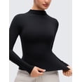 thumbnail image 5 of CRZ YOGA Softembrace Long Sleeve Shirts for Women Casual Going Out Comfort Tops Soft Fitted Layer Tees, 5 of 6