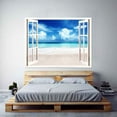 thumbnail image 2 of IDEA4WALL Wall Murals Fake White Window with Blue Sky Removable Wallpaper Peel and Stick Wall Stickers - 24x32 inches, 2 of 4