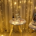 thumbnail image 2 of Luces de cortina LED, luces de cadena, luces intermitentes, luces navideñas, decoración, 220 V, 110 V, 2 of 3
