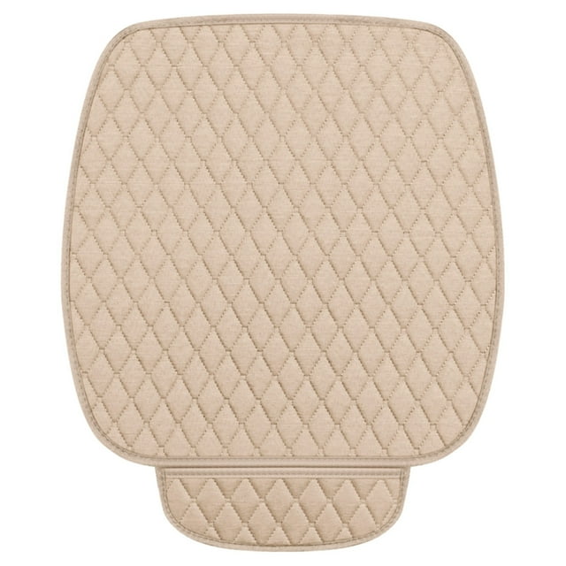 SDNall Universal Car Seat Cushion Protector, Non-Slip Breathable Front Seat Cover, Half Surround Design with Storage Pouch, Car Seat Protector for Car Suv Truck