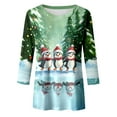 thumbnail image 4 of Ladies Christmas Penguin Series Quarter Sleeve, 4 of 4