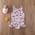 thumbnail image 4 of Baby Girl Dinosaur Swimsuit Summer One Piece Beach Swimming Swimwear Hawaiian Bikini, 4 of 5