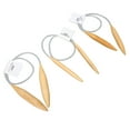 thumbnail image 1 of Circular Needle Set, Strong Bamboo Circular Knitting  3 Pieces Wooden Handle  For Craft, 1 of 8