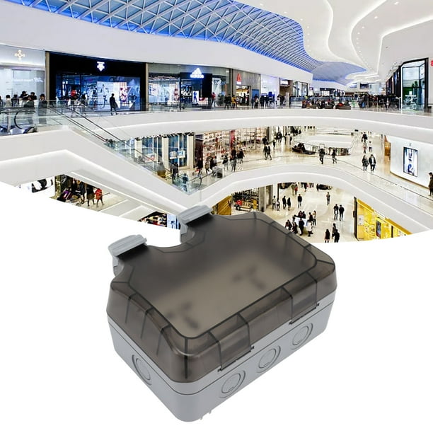 Enchufes Para Exteriores, Cubierta Protectora A Prueba De Polvo, Interruptor Para Enchufes Para Exteriores, Orificio Para Cerradura, Montado En Superficie, 13A, 250V Para El Hogar