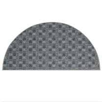 Furnishmyplace Abstract Indoor/Outdoor Commercial Color Rug - Black, Area Rugs 66" x 132" Half Round