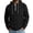 #02 Black 【Mix, Match & Rotate: Stock Up on Daily Colors】, variant on Men's Corduroy Long Sleeve Half-Zip Hoodie Pullover Sweatshirt Casual Solid Color Drawstring Crewneck Oversized Loungewear Top Streetwear | JASKFLY,White S