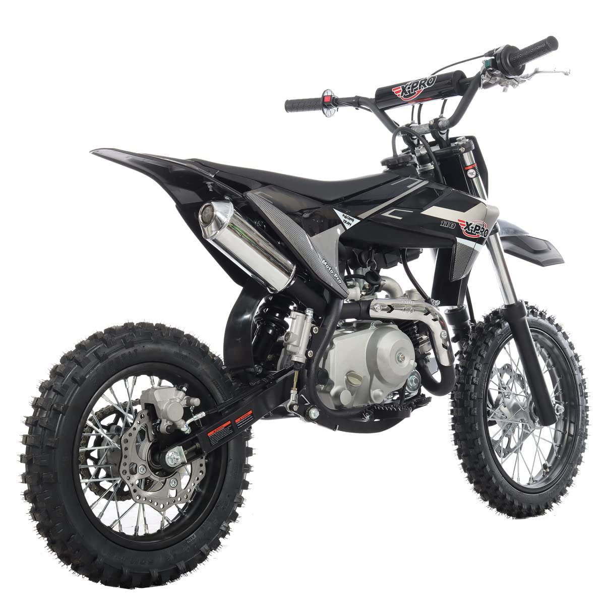  X-PRO X11 110cc Dirt Bike Gas Dirt Bike Pit Bikes Dirt Pitbike  with Automatic Transmission, 10/10 Tires! (Black) : Automotive