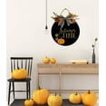 thumbnail image 3 of Eveokoki 11" Pumpkin Autumn Time Wood Sign Hanging Front Door Sign Fall Wooden Wall Art Sign Hanging Hello Fall Porch Sign Rustic Wood Decor for Thanksgiving Day Autumn Party Decor, 3 of 5