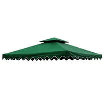 Replacement Canopy Top Cover for 10'X10' Gazebo Top, Double Tiers for Outdoor Garden Patio Pavilion Sunshade