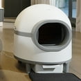 thumbnail image 7 of Pefilos 70L Self Cleaning Cat Litter Box for Multiple Cats, App Control/Odor Removal Automatic Cat Litter Box Includes Trash Bags and Strainer, White, 7 of 7