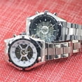 thumbnail image 4 of Deyuer Men Hand-Winding Skeleton Automatic Mechanical Stainless Steel Sport Wrist Watch, 4 of 7