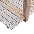 thumbnail image 3 of Outsunny 5FT Wood Garden Bridge Outdoor Decorative Landscape Side Rails Backyard Moon Bridge Park Decor Natural Wood, 3 of 9
