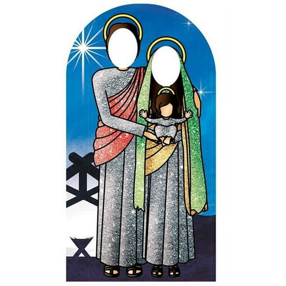 Star Cutouts SC1237 Nightfall Green & Red Sacred Family Stand-In