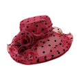 thumbnail image 2 of Eoperou Breathable Sunscreen Hat Wide Brim Lace Floral Design Dot Women Sunhat for Daily Wear, 2 of 8