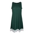 thumbnail image 2 of Mujeres Casual Encaje Hem Sleeveless party beach samll Dres Verde, 2 of 8