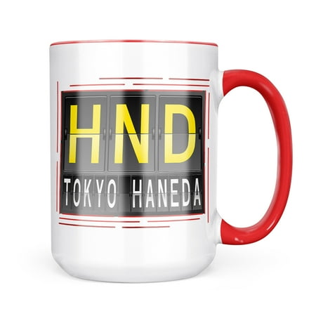 

Neonblond HND Airport Code for Tokyo - Haneda Mug gift for Coffee Tea lovers
