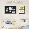 thumbnail image 6 of DOLLAR BOSS Black Bulletin Board with Linen 24x18 Inches Cork Board for Wall Poster Board with Gold Aluminum Frame Hanging Pin Board Vision Board for Home Office Room Decor with 10 Push Pins, 6 of 10