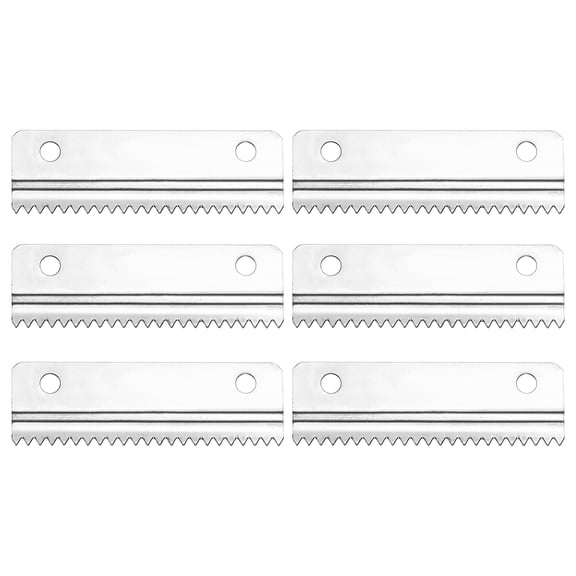 Uxcell 6 Pcs Replacement Blades for Packing Tape Dispensers, 2.5 x 0.8inch 9060 Tape Dispenser Blade Carbon Steel for Home Office Warehouse Wrapping Packaging Mailing Shipping, Silver
