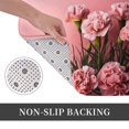 thumbnail image 6 of Pofeuu Delicate Pink Carnations A Print Flannel Doormats Rug16"x24"Rug Washable Doormats Indoor Outdoor Rugs for Layered Front Door Mats, Porch, Kitchen, Entryway, 6 of 7