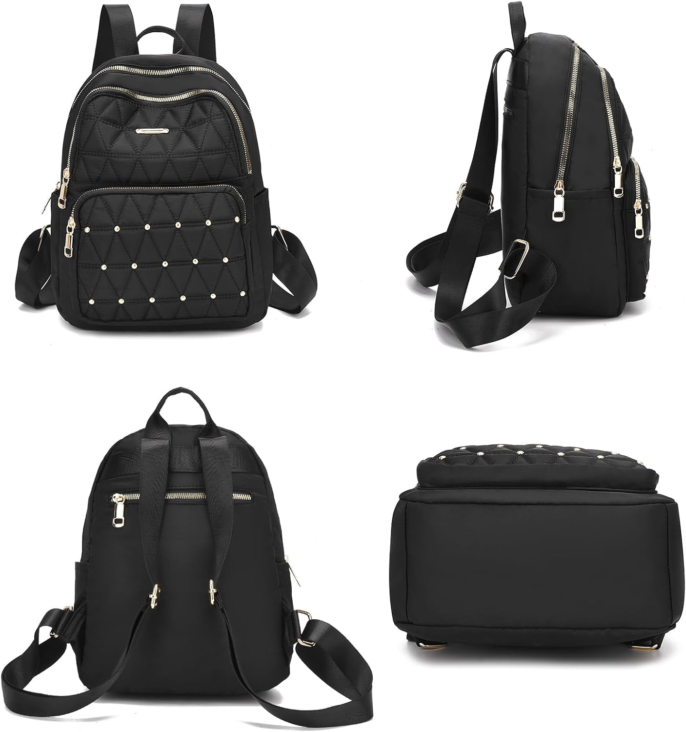 Mini Backpack for Women Nylon Travel Purse Small Anti Theft 