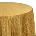 thumbnail image 2 of Your Chair Covers - 132 Inch Round Crinkle Taffeta Tablecloth Gold, 2 of 4