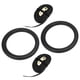 thumbnail image 4 of 1 par de anillos colgantes para ejercicios de gimnasia, entrenamiento de fuerza, suministros de fitness para interiores, color negro, 4 of 15