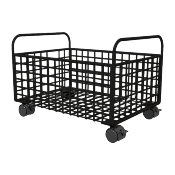 Carrito multiusos con ruedas para guardar libros debajo del escritorio, dormitorio, oficina 25 cm x 38 cm x 26 cm
