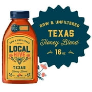 Local Hive, Raw & Unfiltered, 100% U.S. Texas Honey Blend, 16 oz Bottle
