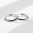 thumbnail image 2 of Pendientes de plata de ley s925 Pendientes de anillo Mobius Pendientes geométricos de diseño de nicho de estilo frío para hombres y mujeres, 2 of 6