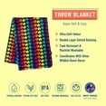 thumbnail image 2 of Wildkin Kids Plush Velour Throw Blanket for Girls and Boys (Rainbow Hearts Pink), 2 of 5