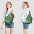 thumbnail image 4 of Retro Desert Sling&nbsp;- Vintage Southwestern Cactus, Multi-Pocket Organization, 4 of 4